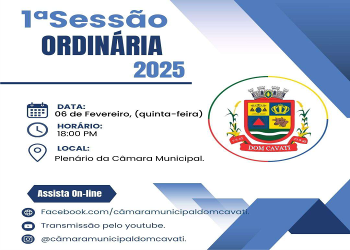 1ª Sessão Ordinária 2025