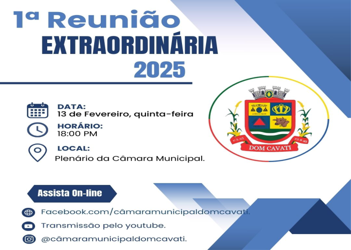 1ª Reunião Extraordinária 2025