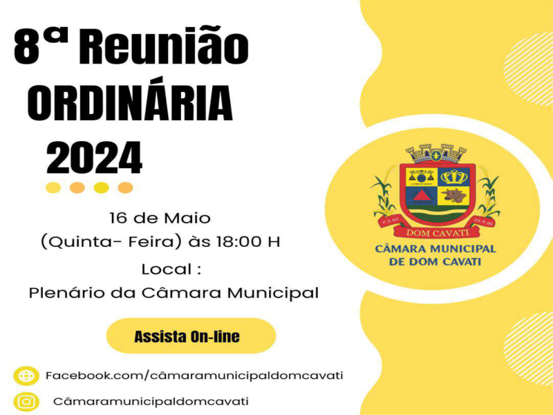 8ª Reunião Ordinária 2024