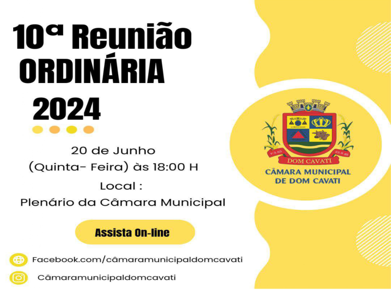 10ª Reunião Ordinária 2024