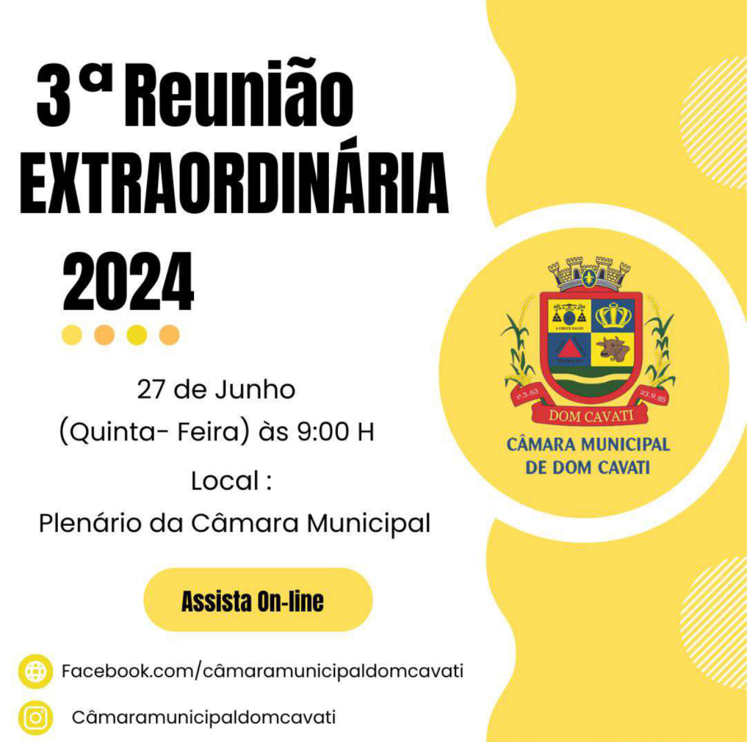 3ª Reunião Extraordinária 2024 